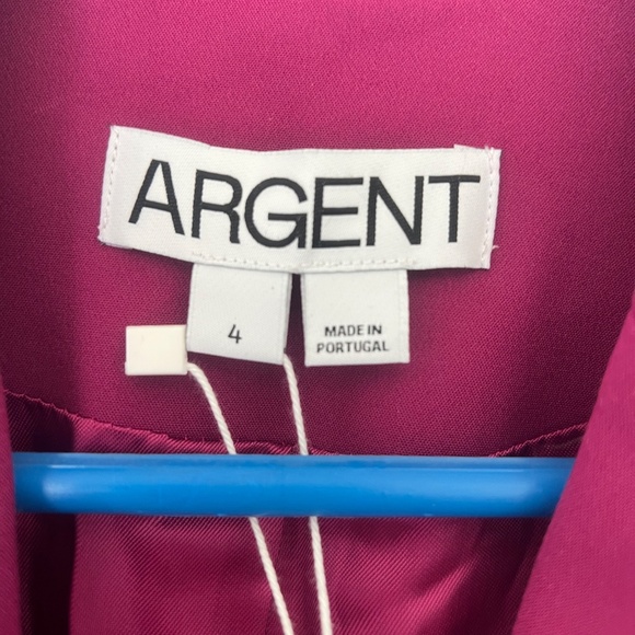 ARGENT Crossover Blazer Size 4 in Performance Cotton Magenta - Picture 5 of 7